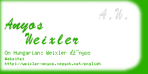 anyos weixler business card